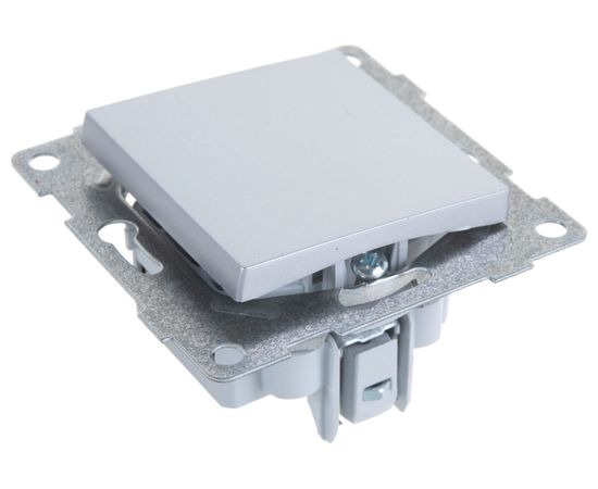 Механизм выключателя GUSI ELECTRIC Ugra 1кл. перекрестный, СУ, 10А, 250В, серебро С11В7-004 – изображение 3