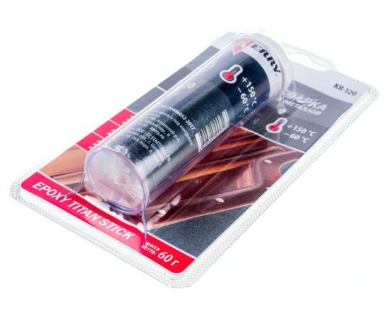 Титанонаполненный металлопластилин KERRY для стали и черных металлов, 60 мл 11604674 – изображение 3