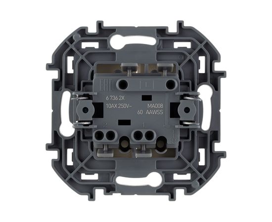 Двухклавишный выключатель Legrand - INSPIRIA - 10 AX - 250 В - слоновая кость 673621 – изображение 3