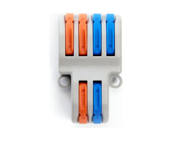 Монтажная клемма STEKKER для фазных проводников, 2 контактные группы, LD222-424 2 шт 39488 – изображение 4