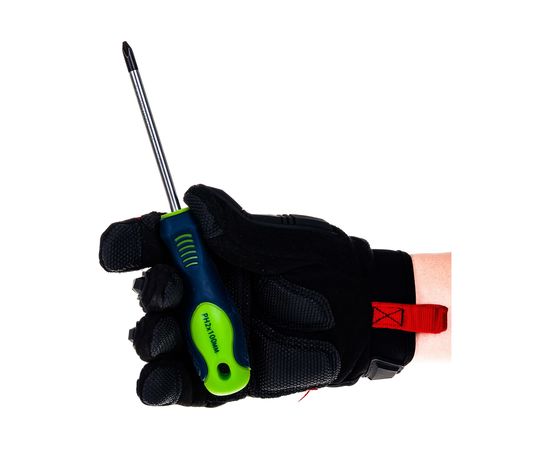 Отвертка, Ph2 х 100 мм CrV, 2-х компонентная рукоятка СИБРТЕХ 11845 – изображение 4