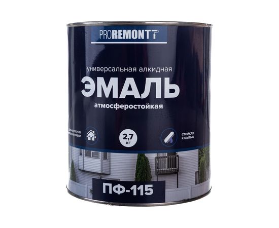 Эмаль PROREMONTT ПФ-115 шоколадно-коричневая, 2.7 кг Лк-00005605 – изображение 5