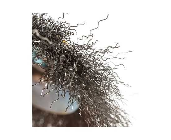 Щетка Тарелка (125 мм; М14; витая нержавеющая проволока 0.3 мм) для УШМ DENZEL 746163 – изображение 5