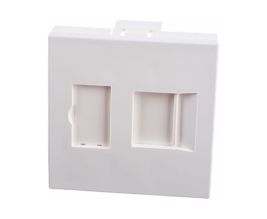 Вставка 45x45 аналог Mosaic для 1 модуля формата Keystone Jack со шторкой Hyperline SIP2-1K-M45-45 35207 – изображение 6