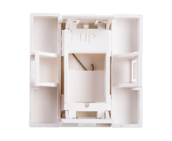 Вставка 45x45 аналог Mosaic для 1 модуля формата Keystone Jack со шторкой Hyperline SIP2-1K-M45-45 35207 – изображение 7