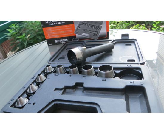 Набор просечек в пластиковом футляре Автоdело 5.0-32.0 мм 10 предметов 40418 12635 – изображение 9