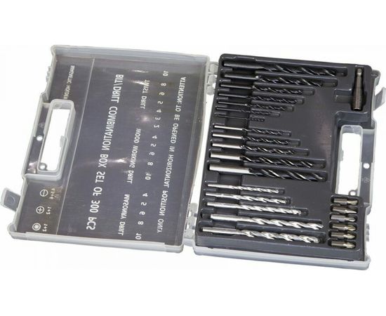 Набор сверл, бит, дюбелей 300 шт EKTO DN-300 