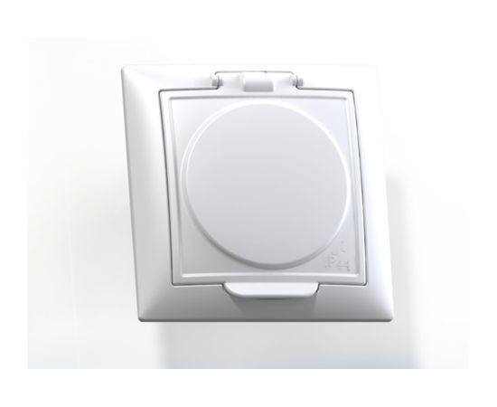 Розетка Кунцево-Электро СЕЛЕНА скрытой установки, одноместное, брызгозащищенные IP44 РС16-426 8117 
