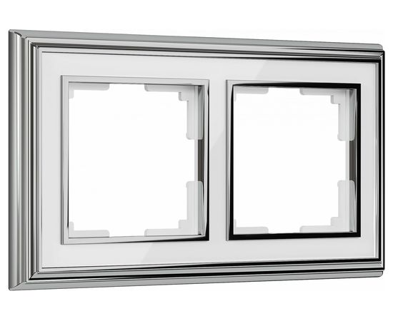 Рамка WERKEL на 2 поста хром белый W0021331 a051211 