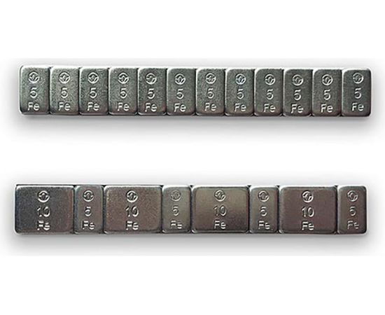 Клеевые груза ROSSVIK Fe 60гр 50шт/кор. тонкие, 4x10гр+4x5гр ЕК000002581 080202 