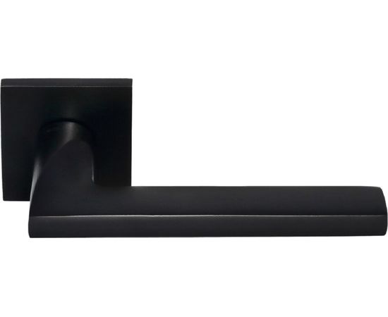 Дверная ручка на квадратной розетке MORELLI DIY MH-50-S6 BL 6 мм, цвет - черный 9012700 