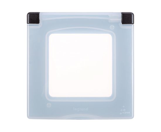 Рамка Legrand с защитной крышкой IP 44 - INSPIRIA - антрацит 673923 