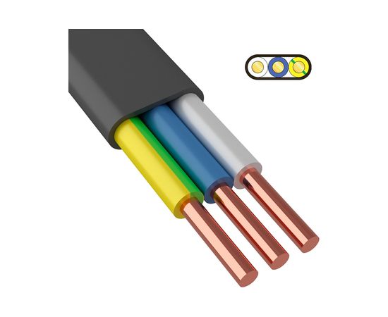 Кабель ВВГ-ПнгА ККЗ 3х10 кв.мм 100 м ГОСТ 01-8215-3 