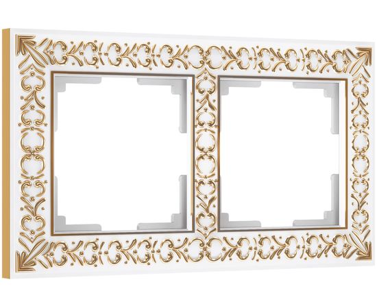 Рамка WERKEL на 2 поста белое золото W0021523 a050941 