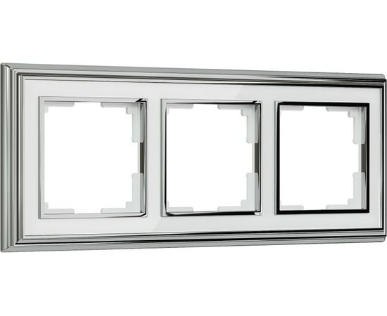 Рамка WERKEL на 3 поста хром белый W0031331 a051200 