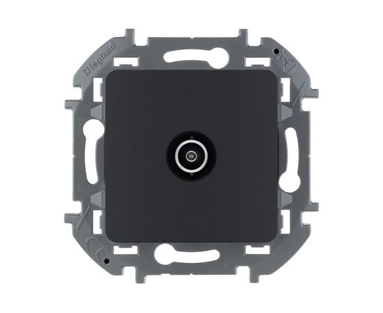 Проходная TV розетка Legrand - 14 дБ - 5-862 мГц - INSPIRIA - антрацит 673863 