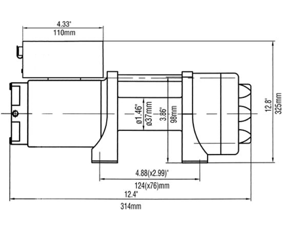 Электрическая лебёдка RUNVA 12V 2500A lbs 1140 кг EWP2500A – изображение 15