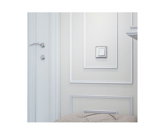 Рамка WERKEL W0011331 на 1 пост Palacio хром белый a051210 – изображение 2