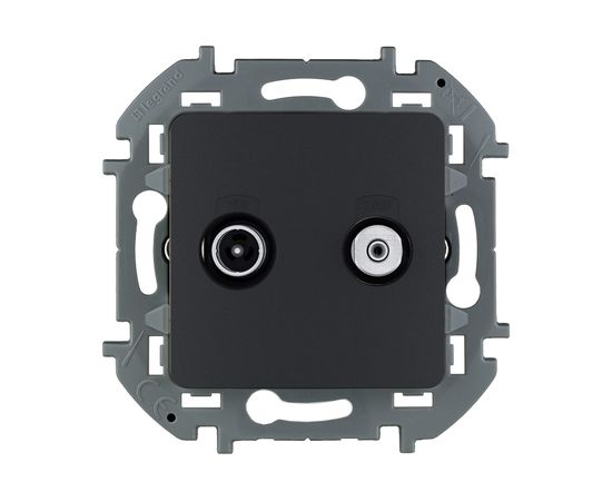 Двухкабельная розетка TV/SAT Legrand - INSPIRIA - антрацит 673883 – изображение 2