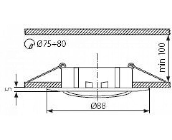 Точечный светильник KANLUX LUTO CTX-DT02B-W/ 2590 – изображение 2