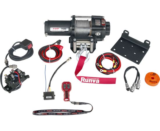 Электрическая лебёдка RUNVA 12V 3500A lbs 1588 кг EWP3500A – изображение 2