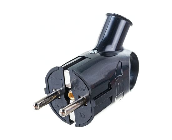 Евровилка с ушком EKF, черная 16А AVK16-30 – изображение 2