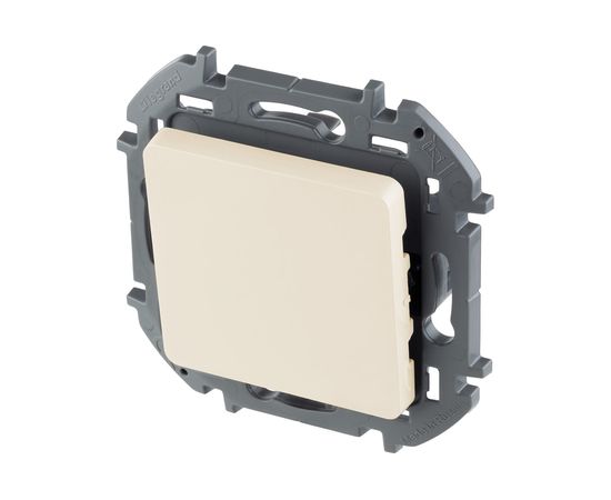 Одноклавишный переключатель Legrand - INSPIRIA - 10 AX - 250 В - слоновая кость 673651 – изображение 2