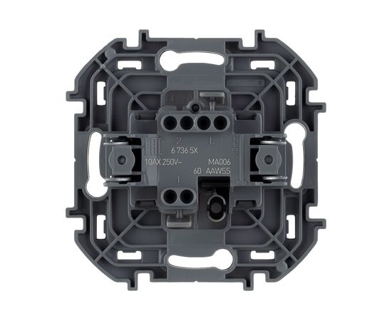 Одноклавишный переключатель Legrand - INSPIRIA - 10 AX - 250 В - белый 673650 – изображение 3