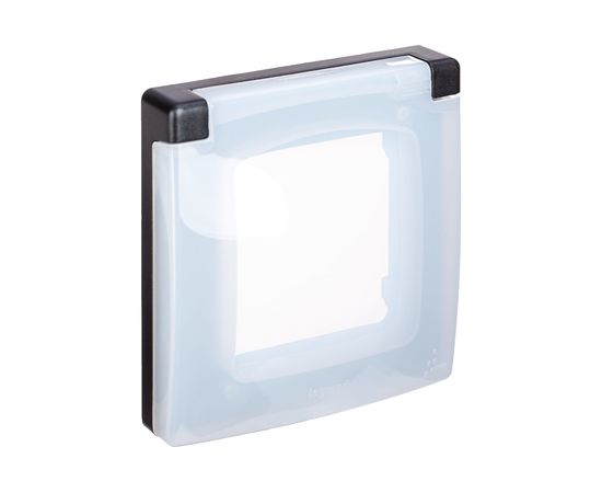 Рамка Legrand с защитной крышкой IP 44 - INSPIRIA - антрацит 673923 – изображение 3