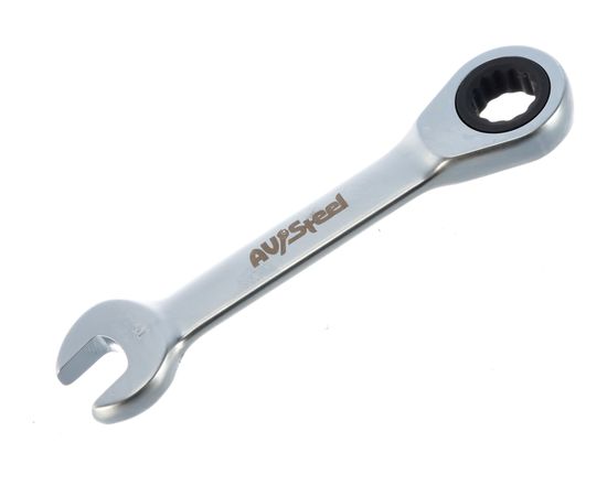 Комбинированный трещоточный укороченный ключ AV Steel 10мм шт AV-315310 – изображение 3