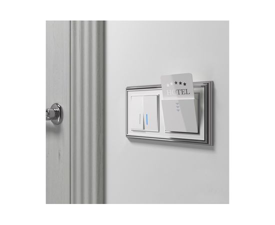 Рамка WERKEL на 2 поста хром белый W0021331 a051211 – изображение 3