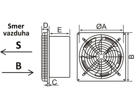 Многофункциональный металлический настенный вентилятор MTG MF300Z-25 B 22441 – изображение 3