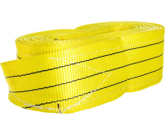 Буксировочный грузовой трос MEGAPOWER 31500 кг, 6 м, ширина 90 мм, петля-петля, в сумке M-78631 – изображение 4