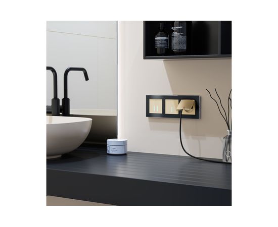 Сенсорный 1-клавишный выключатель WERKEL W4510111 с подсветкой шампань a047972 – изображение 4