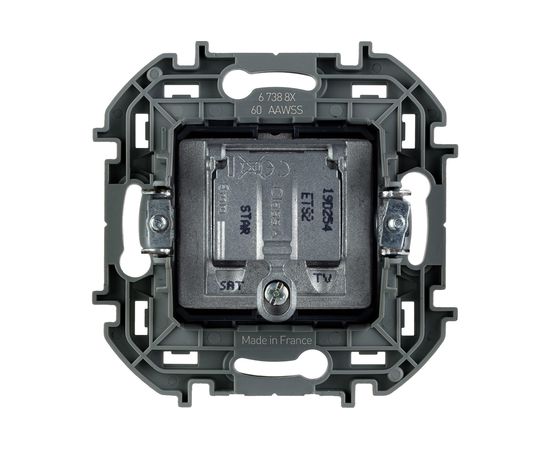 Двухкабельная розетка TV/SAT Legrand - INSPIRIA - антрацит 673883 – изображение 4