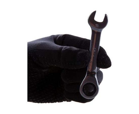 Комбинированный трещоточный укороченный ключ AV Steel 10мм шт AV-315310 – изображение 4