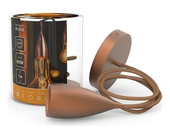 Подвесной светильник Gauss медный E27, 1 м PL033 – изображение 4