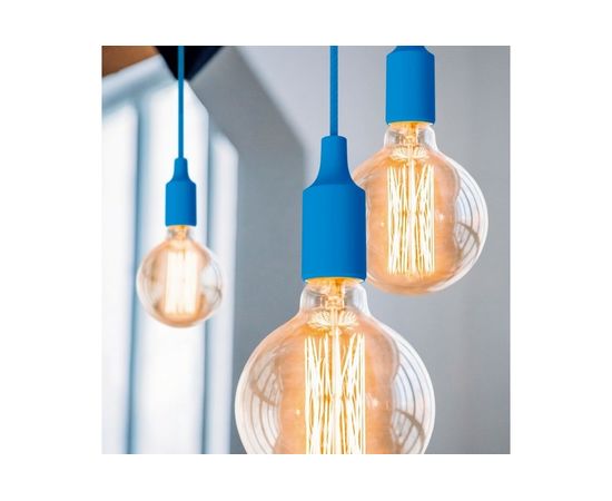 Подвесной светильник Gauss голубой E27, 1 м PL014 – изображение 4