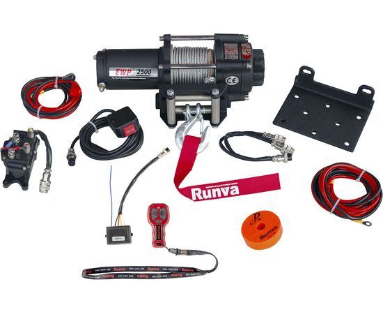 Электрическая лебёдка RUNVA 12V 2500A lbs 1140 кг EWP2500A – изображение 4