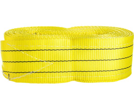 Буксировочный грузовой трос MEGAPOWER 31500 кг, 6 м, ширина 90 мм, петля-петля, в сумке M-78631 – изображение 5