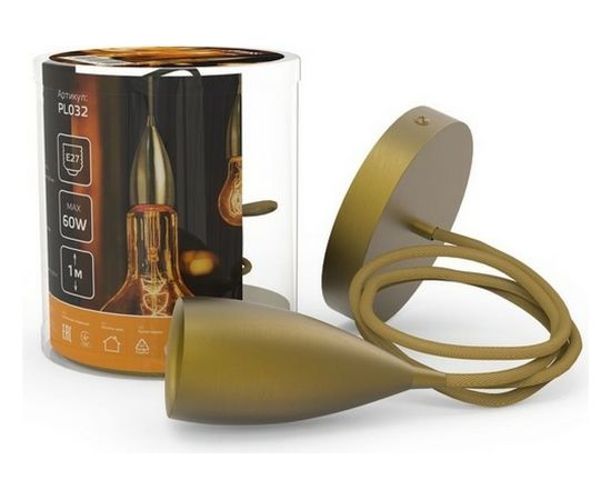 Подвесной светильник Gauss бронзовый E27, 1 м PL032 – изображение 5