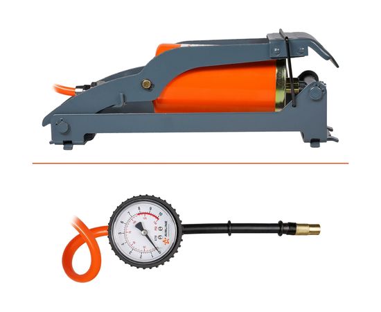 Воздушный ножной насос Airline 400 механический, 400 см3, съемный манометр PA-400-02 – изображение 5