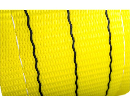 Буксировочный грузовой трос MEGAPOWER 31500 кг, 6 м, ширина 90 мм, петля-петля, в сумке M-78631 – изображение 7