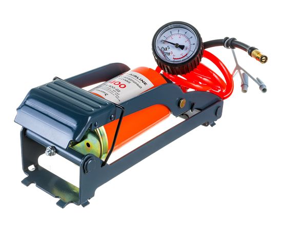 Воздушный ножной насос Airline 400 механический, 400 см3, съемный манометр PA-400-02 – изображение 7