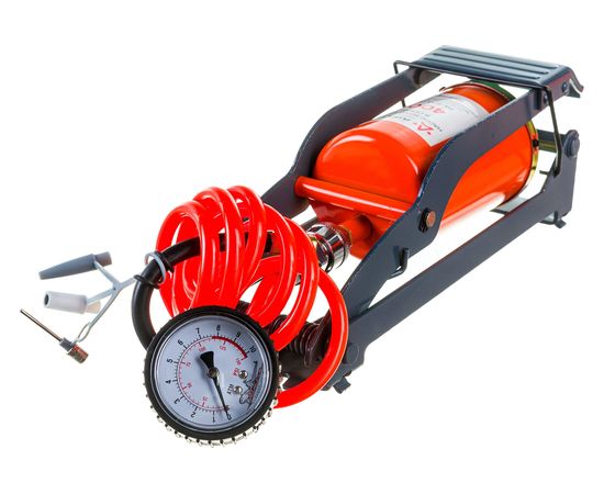 Воздушный ножной насос Airline 400 механический, 400 см3, съемный манометр PA-400-02 – изображение 8