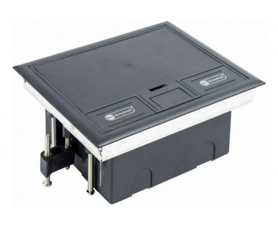 Люк в пол на 4 модуля Экопласт LUK 4 45х45 мм, с суппортом и коробкой 70140 стальной 70040 