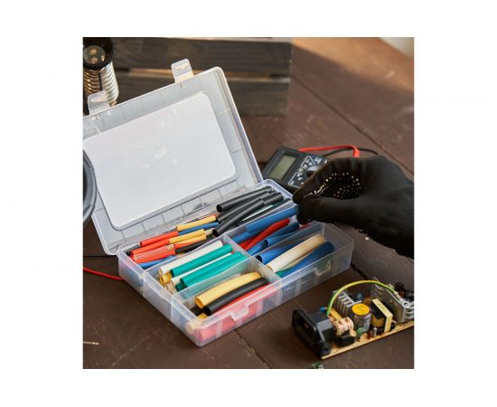 Набор термоусадочных трубок REXANT №4 ТУТнг двухстенный с клеевым слоем 3:1 29-0134 – изображение 3