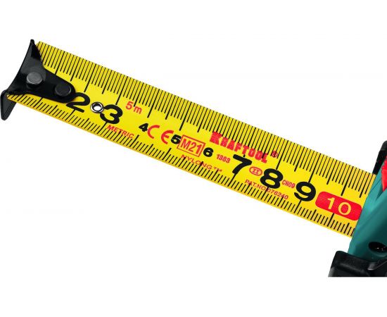 Рулетка KRAFTOOL X-Drive 5м/19мм с ударостойким обрезиненным корпусом 34122-05-19_z02 – изображение 6