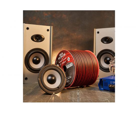 Акустический кабель REXANT ШВПМ 2х1,50 кв.мм, красно-черный, бухта 100 м 01-6106-3 – изображение 6