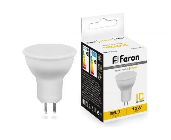 Светодиодная лампа FERON LB-960 MR16 G5.3 13W 2700K 38188 
